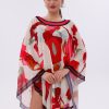 Kısa Kimono Pareo - Tesettür Pareo - Esnek Likralı Tül Beyaz 180x135 Cm