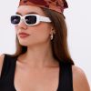 Koyu Bordo Terrazzo - Madrid Model Fular Estascarf