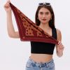 Koyu Bordo Terrazzo - Madrid Model Fular Estascarf
