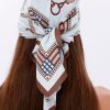 Kraliyet Deseni Model Fular Bandana Şal Estascarf 70x70 Cm