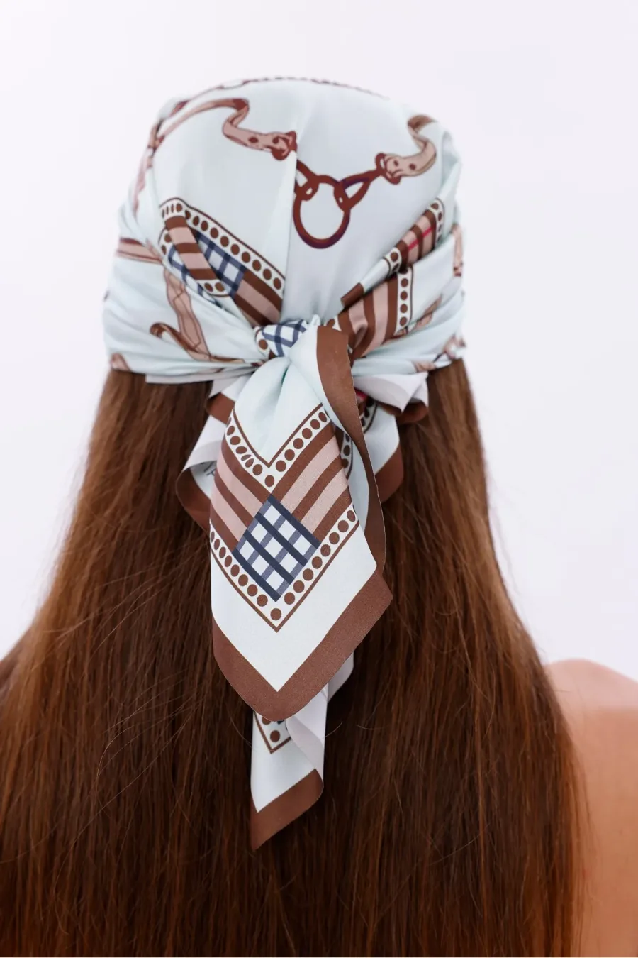 Kraliyet Deseni Model Fular Bandana Şal Estascarf 70x70 Cm