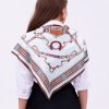Kraliyet Deseni Model Fular Bandana Şal Estascarf 70x70 Cm