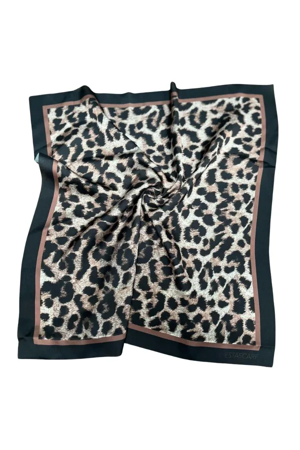 Leopar Desenli Fular Estascarf