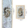 Magnolia Gold – 3D Çiçek Desenli Masa Runner & 4'lü Supla Takımı Magnolia Gold – 3D Çiçek Desenli Masa Runner & 4'lü Supla Takımı