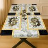 Magnolia Gold – 3D Çiçek Desenli Masa Runner & 4'lü Supla Takımı Magnolia Gold – 3D Çiçek Desenli Masa Runner & 4'lü Supla Takımı