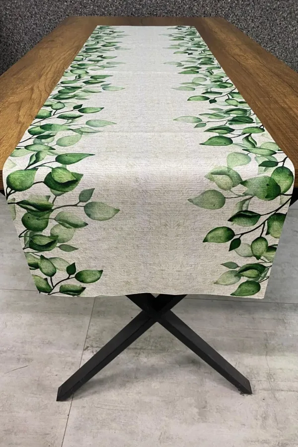Okaliptus Desenli Runner 40x140 cm