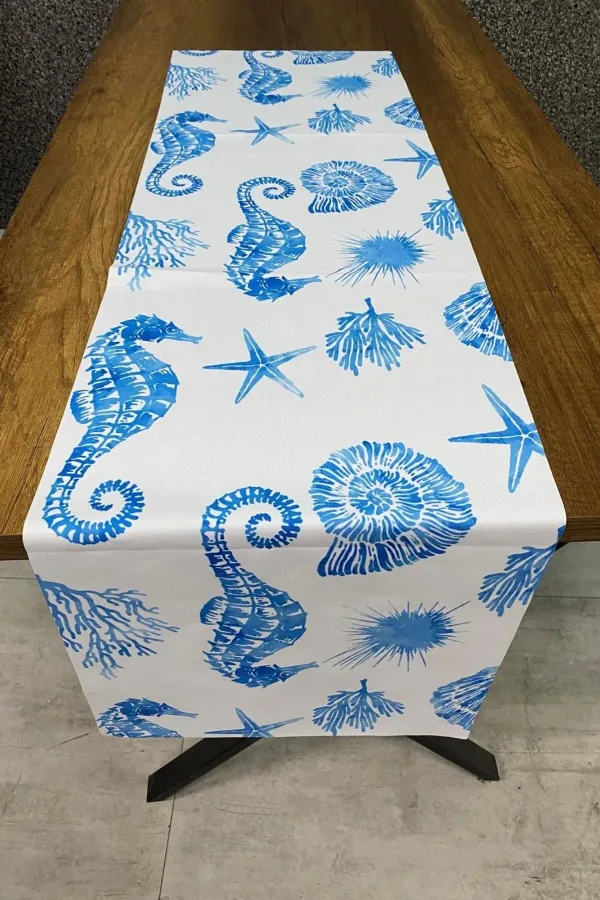 Okyanus Desenli Runner 40x140 Cm