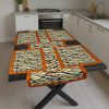 Otantik Motif – 3D Desenli Masa Runner & 4'lü Supla Takımı
