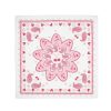 Pembe Kalp Fular Bandana Estascarf 48x48 Cm