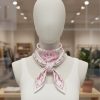 Pembe Kalp Fular Bandana Estascarf 48x48 Cm