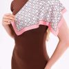 Pembe Zincir Model Fular Estascarf 48 x 48 Cm
