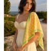 Premium Bordürlü Puantiye Üçgen Fular – Siyah Beyaz 46x127cm