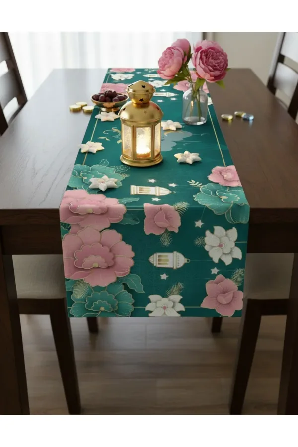 Ramazan Ayı Motifli Dijital Baskılı Runner Masa Örtüsü 40x140 cm Ramazan Ayı Motifli Dijital Baskılı Runner Masa Örtüsü 40x140 cm