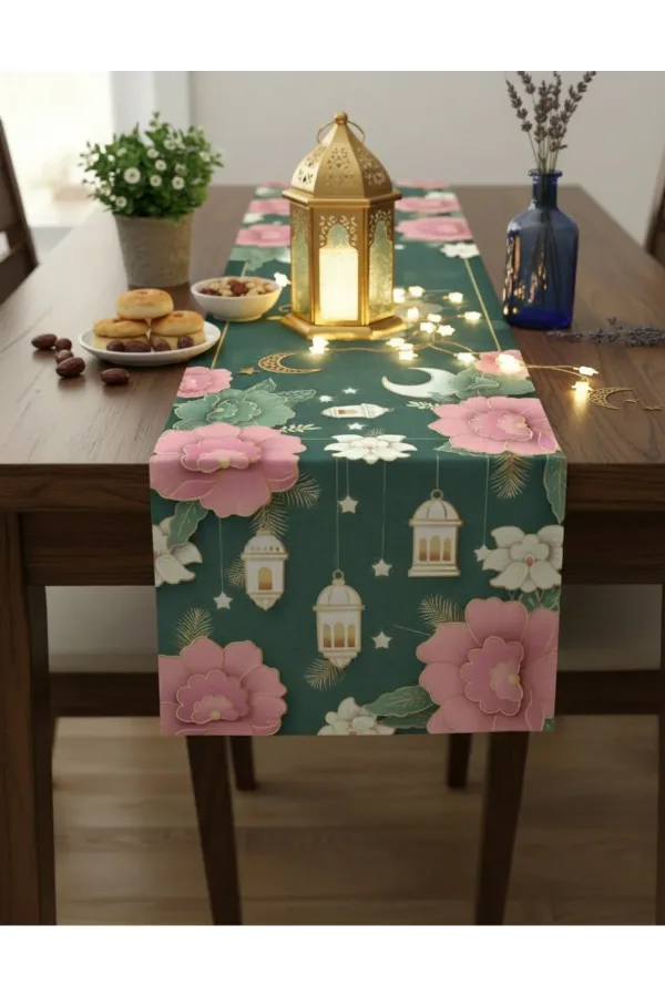 Ramazan Ayı Motifli Dijital Baskılı Runner Masa Örtüsü 40x140 cm Ramazan Ayı Motifli Dijital Baskılı Runner Masa Örtüsü 40x140 cm