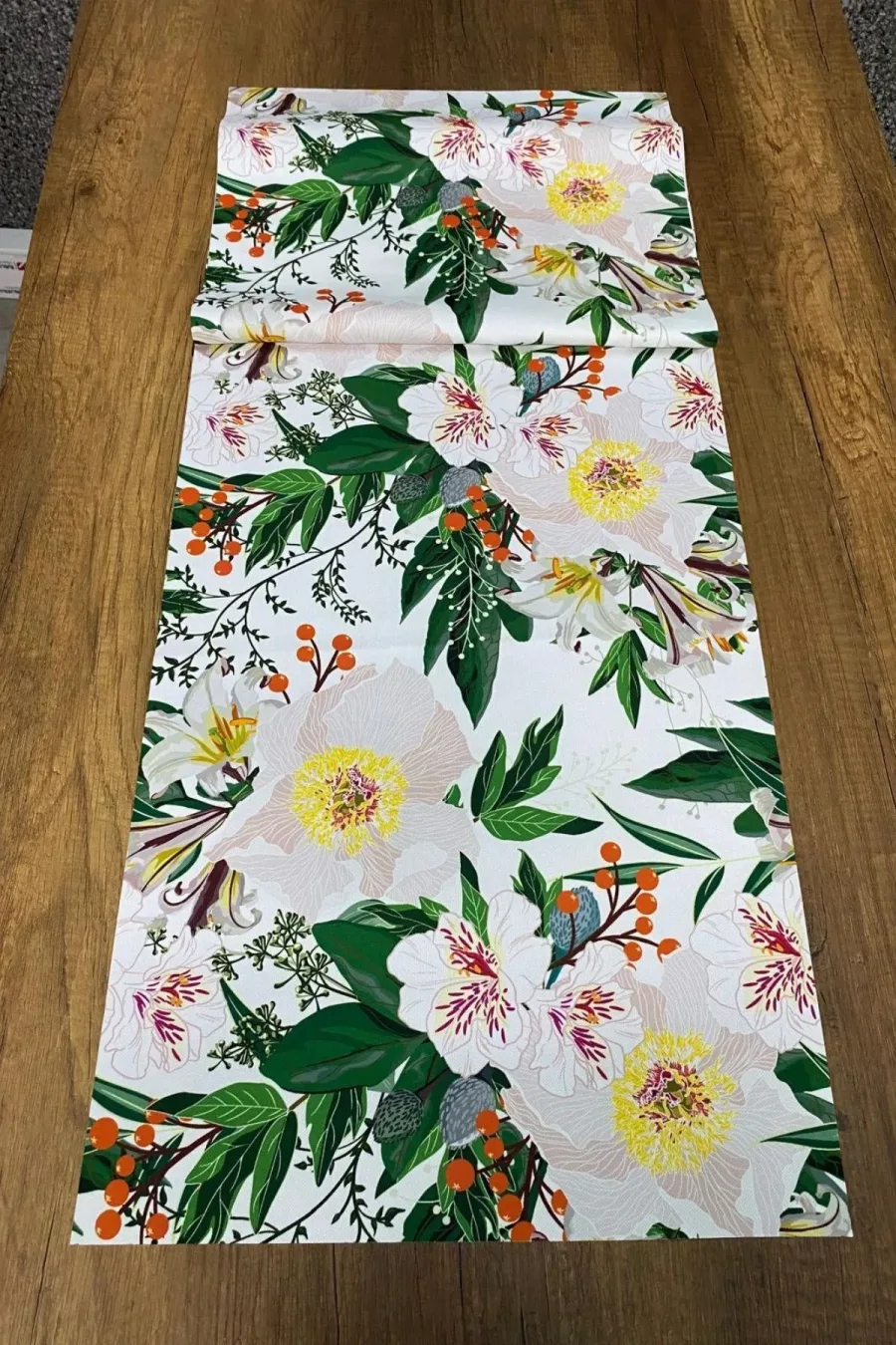 Renkli Bahar Desenli Runner 40x140 Cm