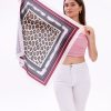 Safari Leopar Model Fular Bandana Şal Estascarf 70x70 Cm