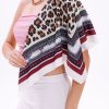 Safari Leopar Model Fular Bandana Şal Estascarf 70x70 Cm