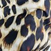 Sarı Leopar / Cupra Saten Aksesuar Şal Atkı Estascraf 180x70cm