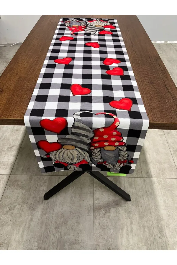 Sevgililer Günü Aşk Temalı Runner Örtüsü 40 X 140
