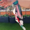 Şifon Saten Fular Desenli Fular