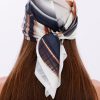 Sonsuz Dalga Model Fular Bandana Şal Estascarf 70x70 Cm