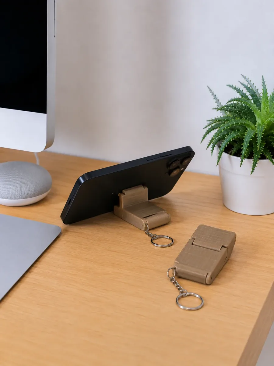 Tarzını Seç 3'ü 1 Arada Mini Telefon Tutucu Anahtarlık Charm – Kahverengi 3,5 × 7 × 1 cm Tarzını Seç 3'ü 1 Arada Mini Telefon Tutucu Anahtarlık Charm – Kahverengi 3,5 × 7 × 1 cm