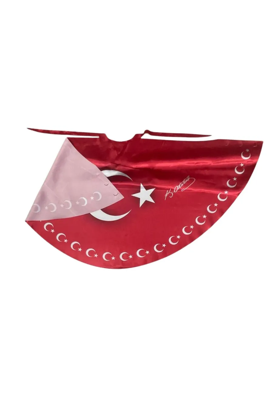 Tarzını Seç Ayyıldız Atatürk İmzalı Türk Bayraklı Pelerin Gösteri Kostümü 145x73cm Tarzını Seç Ayyıldız Atatürk İmzalı Türk Bayraklı Pelerin Gösteri Kostümü 145x73cm