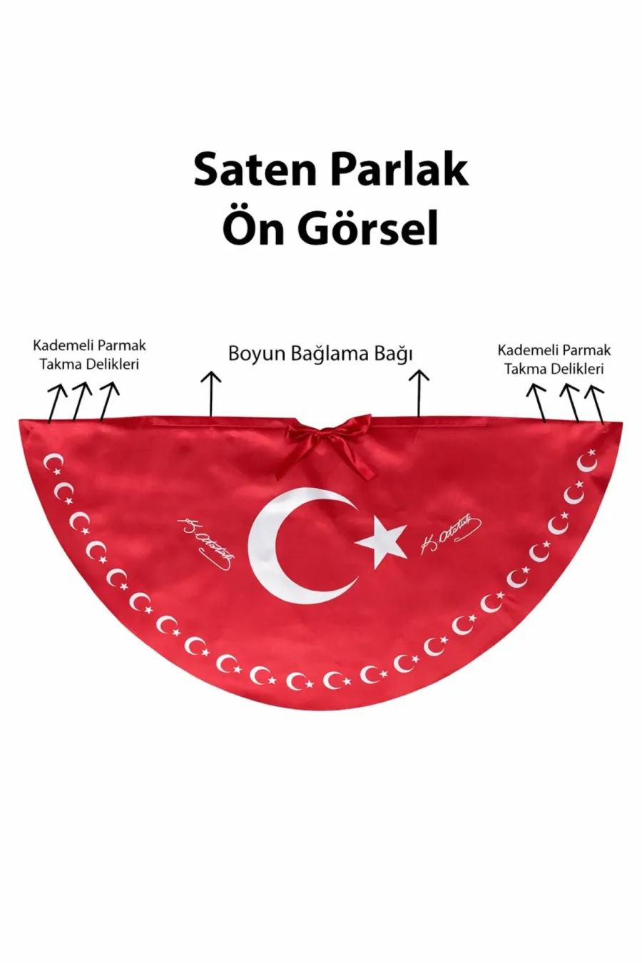 Tarzını Seç Ayyıldız Atatürk İmzalı Türk Bayraklı Pelerin Gösteri Kostümü 145x73cm Tarzını Seç Ayyıldız Atatürk İmzalı Türk Bayraklı Pelerin Gösteri Kostümü 145x73cm