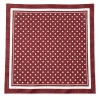 Tarzını Seç Bordeaux – Bordo Puantiye Desenli Fular 70 x 70 cm