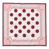 Tarzını Seç Bordo Puantiye Desenli Fular / Bandana 70x70 cm