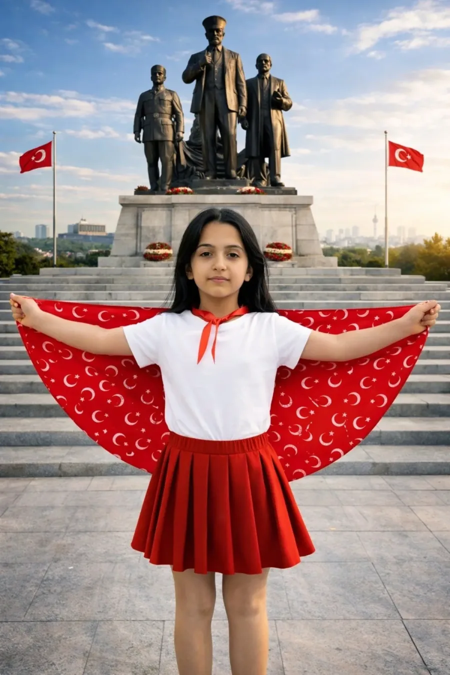 Tarzını Seç Çift Taraflı Ayyıldız Pelerin Gösteri Kostümü 145x73cm Tarzını Seç Çift Taraflı Ayyıldız Pelerin Gösteri Kostümü 145x73cm