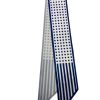Tarzını Seç Çizgili Asalet Desenli Mavi Kravat / Eşarp / Fular 105x9 cm