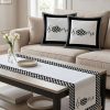 Tarzını Seç Home Desenli Salon Dekoru 2 Adet Kırlent Kılıfı (40x38) 1 Adet Runner (40x140) Set