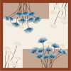 Tarzını Seç Kahverengi Ginkgo Fular / Bandana / Aksesuar / Şal / Eşarp 70x70