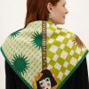 Tarzını Seç Kahverengi Queen Fular / Bandana / Aksesuar / Eşarp 90x90 cm