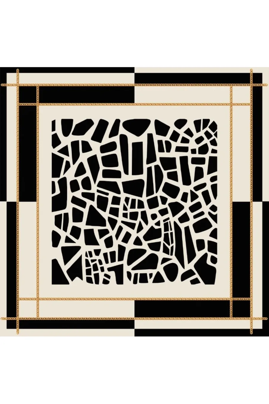 Tarzını Seç Kahverengi Queen Fular / Bandana / Aksesuar / Eşarp 90x90 cm