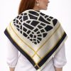 Tarzını Seç Kahverengi Queen Fular / Bandana / Aksesuar / Eşarp 90x90 cm