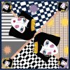 Tarzını Seç Kahverengi Queen Fular / Bandana / Aksesuar / Eşarp 90x90 cm