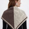 Tarzını Seç Kahverengi Royal Fular / Bandana / Aksesuar / Şal / Eşarp 70x70