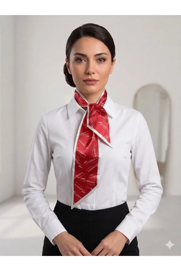 Tarzını Seç Kırmızı Atatürk İmzalı Kravat Şerit / Eşarp / Fular 105x9 cm Tarzını Seç Kırmızı Atatürk İmzalı Kravat Şerit / Eşarp / Fular 105x9 cm