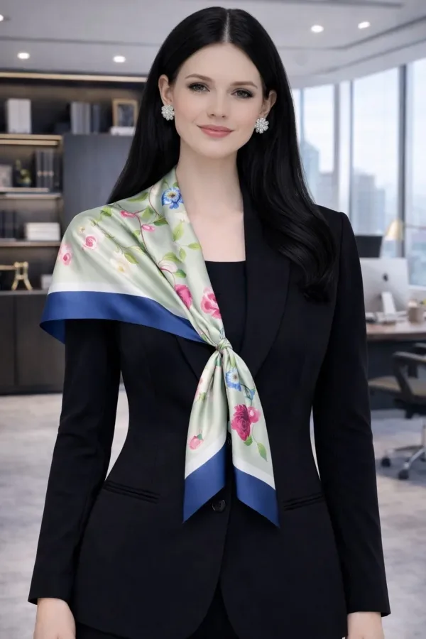 Tarzını Seç Lacivert Gül Fular / Bandana / Aksesuar / Şal / Eşarp 70x70 Tarzını Seç Lacivert Gül Fular / Bandana / Aksesuar / Şal / Eşarp 70x70