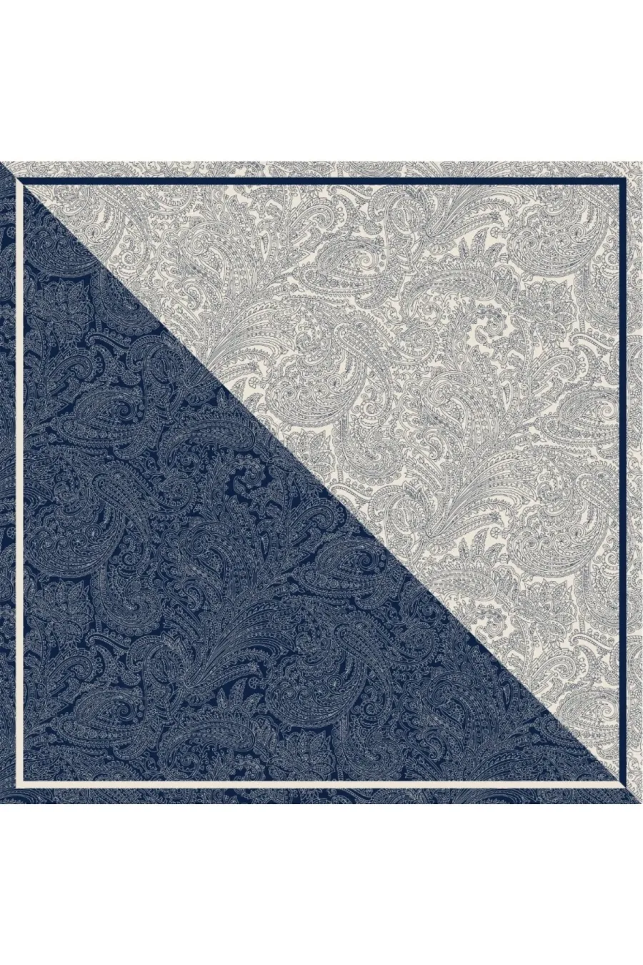 Tarzını Seç Lacivert Royal Fular / Bandana / Aksesuar 48x48 cm