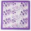 Tarzını Seç Lavanta Desenli Fular / Bandana 70x70 cm
