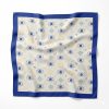 Tarzını Seç Mavi Göz Desenli Fular / Bandana 70x70 cm