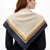 Tarzını Seç Mavi Şerit Puantiyeli Fular / Bandana / Aksesuar / Şal / Eşarp 70x70