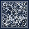 Tarzını Seç Mavi Zebra Fular / Bandana / Aksesuar / Şal / Eşarp 70x70