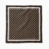 Tarzını Seç Mocha – Kahverengi Puantiye Desenli Fular 70 x 70 cm