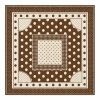 Tarzını Seç Mocha Puantiye Desenli Fular / Bandana 70x70 cm