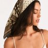 Tarzını Seç Mocha Puantiye Desenli Fular / Bandana 70x70 cm