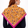 Tarzını Seç Pembe Gül Fular / Bandana / Aksesuar / Şal / Eşarp 70x70